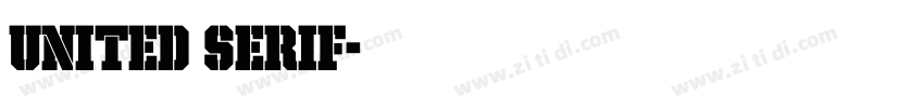 United Serif字体转换